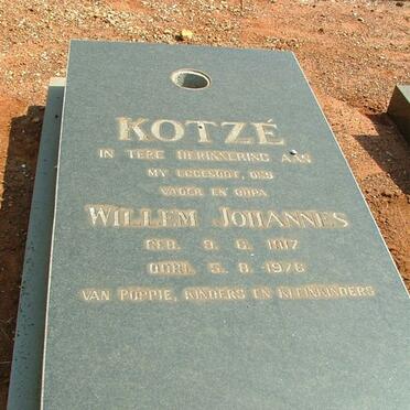KOTZÉ Willem Johannes 1927-1978