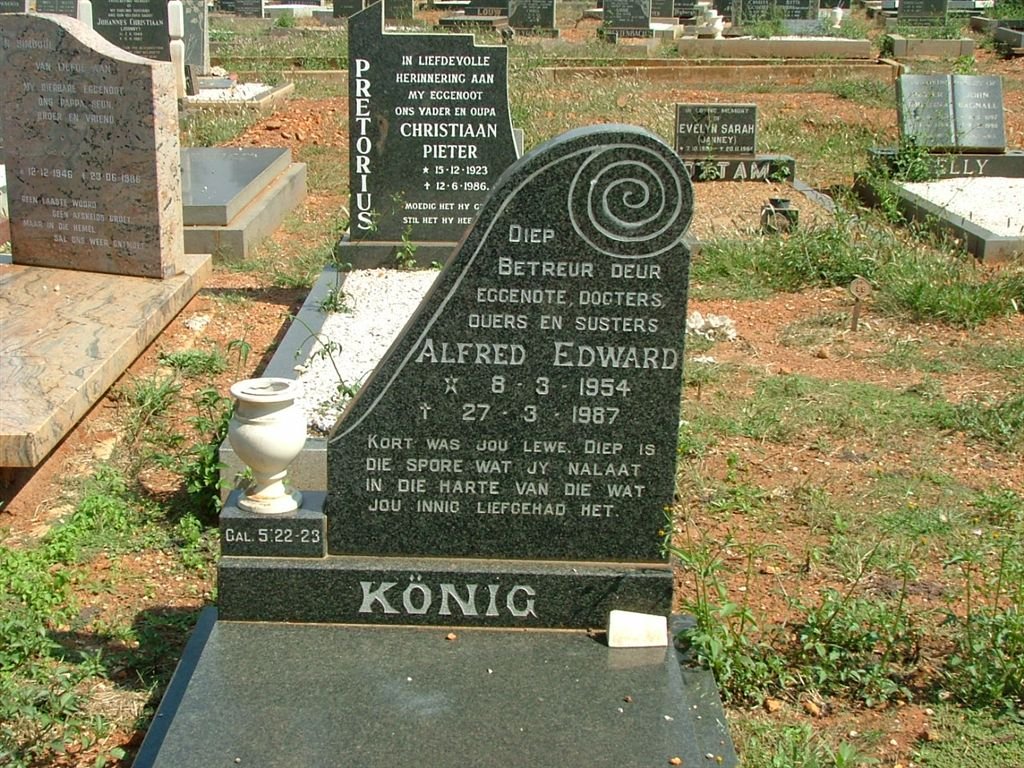 KÖNIG Alfred Edward 1954-1987
