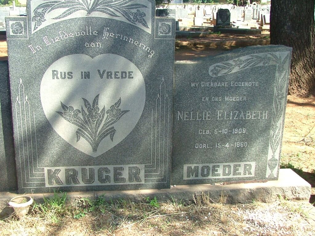 KRUGER Nellie Elizabeth 1908-1960