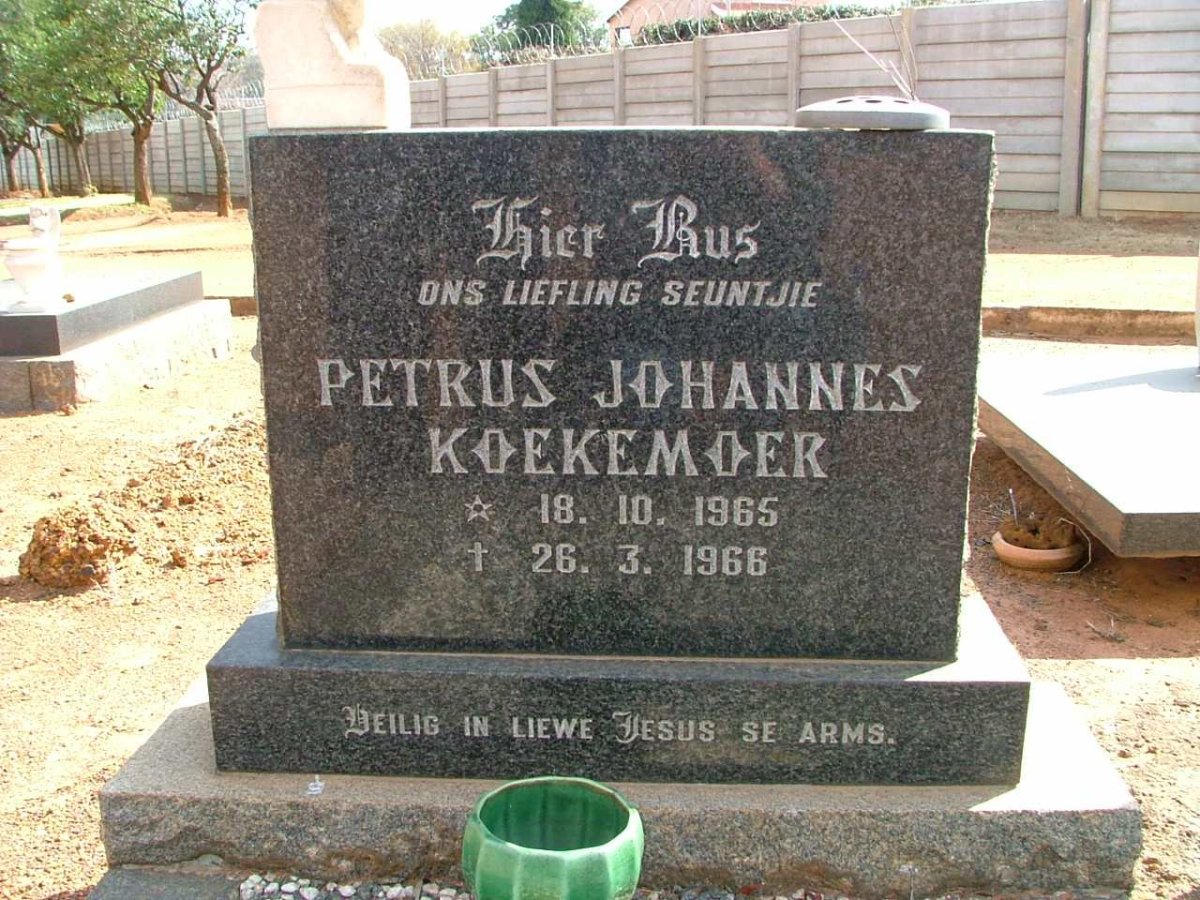 KOEKEMOER Petrus Johannes 1965-1966