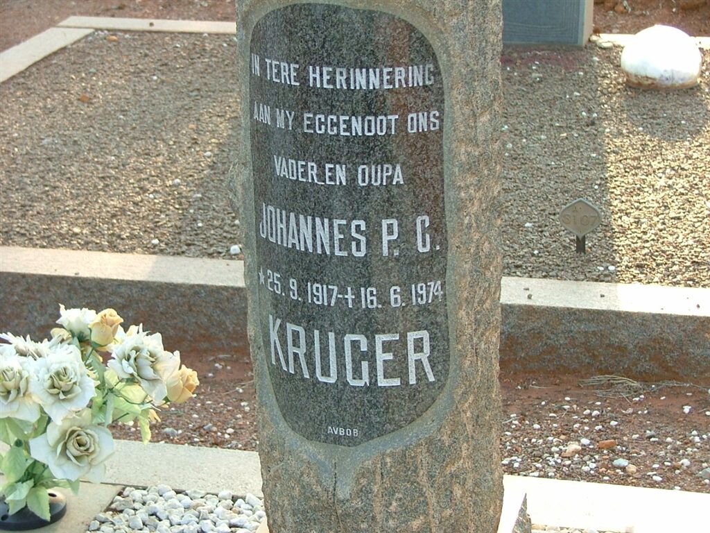 KRUGER Johannes P.C. 1917-1974