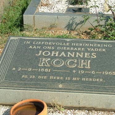 KOCH Johannes 1881-1965