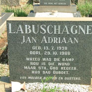 LABUSCHAGNE Jan Adriaan 1938-1966