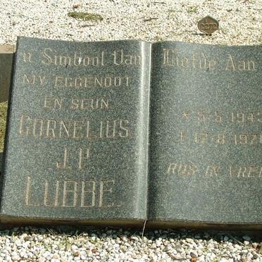 LUBBE Cornelius J.P. 1943-1970