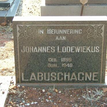 LABUSCHAGNE Johannes Lodewiekus 1899-1940