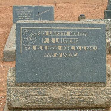 LOURENS P.S. 1886-1947