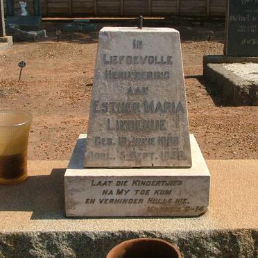 LINDEQUE Esther Maria 1938-1940