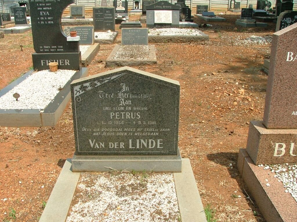 LINDE Petrus, van der 1956-1981