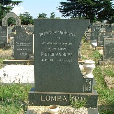LOMBAARD Pieter Andries 1917-1967