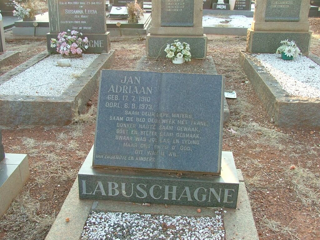 LABUSCHAGNE Jan Adriaan 1910-1973