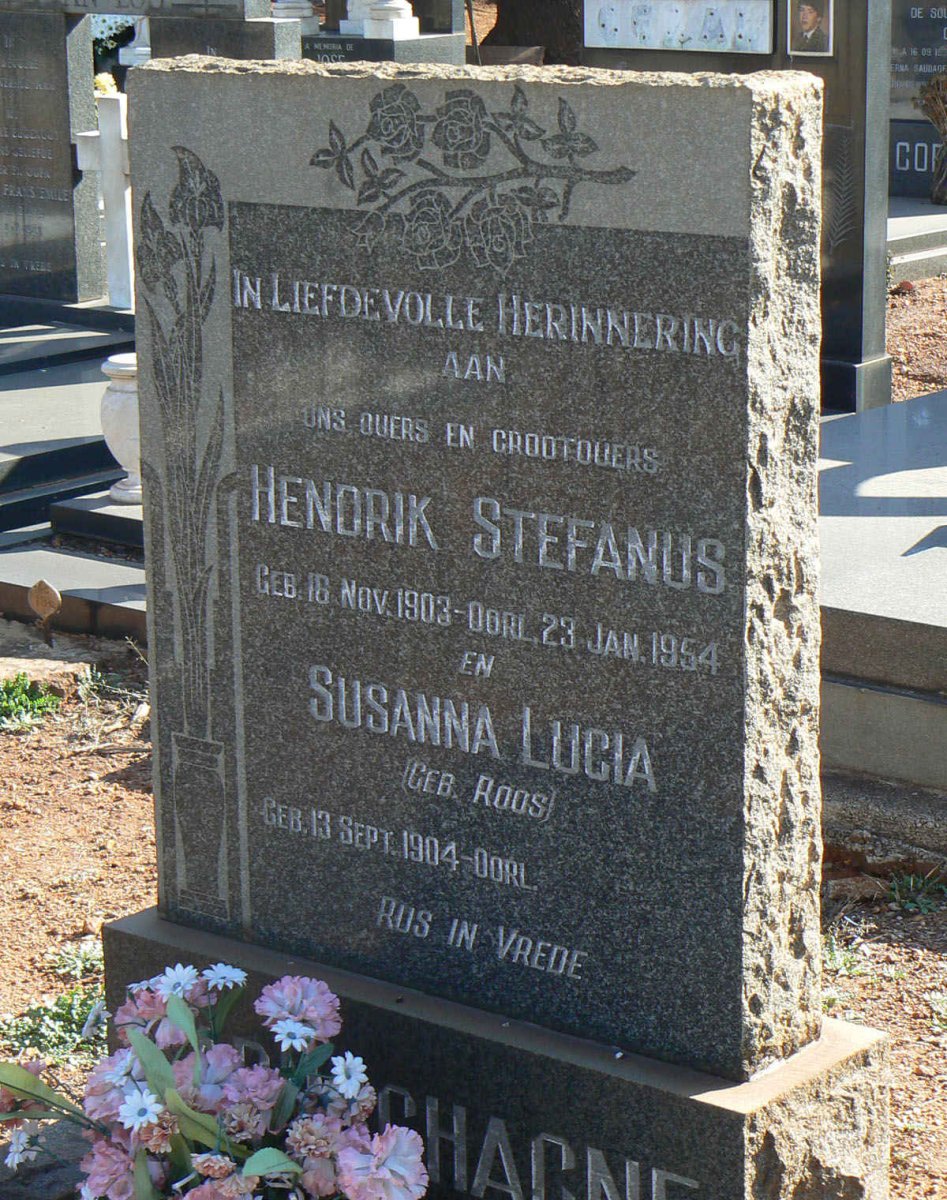 LABUSCHAGNE Hendrik Stefanus 1903-1954 &amp; Susanna Lucia ROOS 1904-