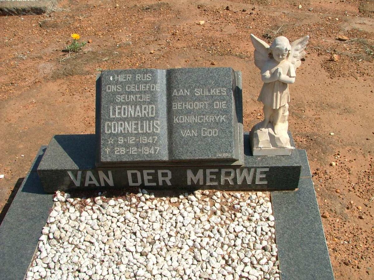 MERWE  Leonard Cornelius, van der 1947-1947