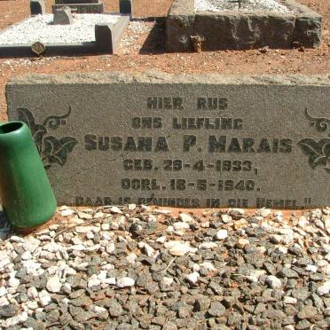 MARAIS Susana P. 1933-1940