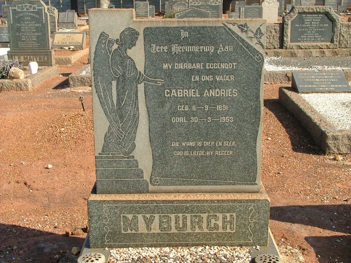 MYBURGH Gabriel Andries 1891-1953
