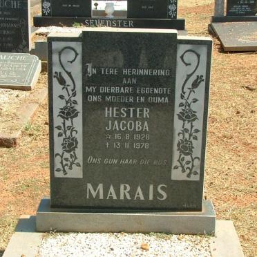 MARAIS Hester Jacoba 1928-1978