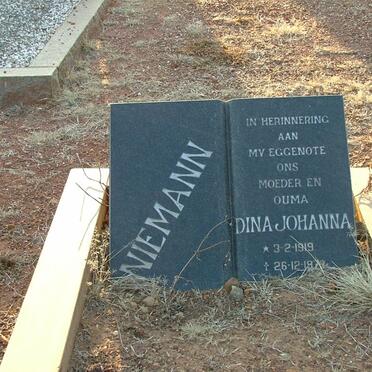 NIEMANN Dina Johanna 1919-1973