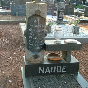 NAUDE Arie Gerhardus Oberholster 1917-1974