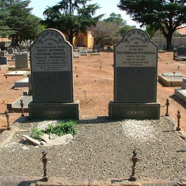 ODENDAAL Dirk Cornelius Uys 1961-1940 &amp; Maria Jacomina Susarah BEUKES voorheen ODENDAAL 1851-1945