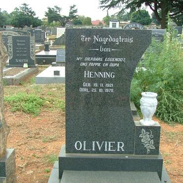 OLIVIER Henning 1921-1978