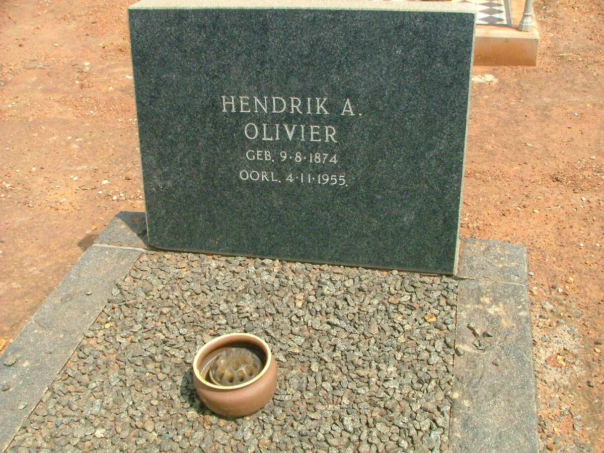 OLIVIER  Hendrik A.  1874-1955