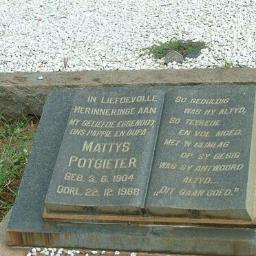 POTGIETER Mattys 1904-1968