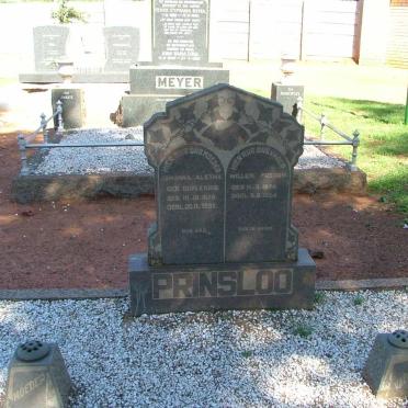 PRINSLOO Willem Fredrik 1874-1954 &amp; Johanna Aletha DU PLESSIS 1878-1961