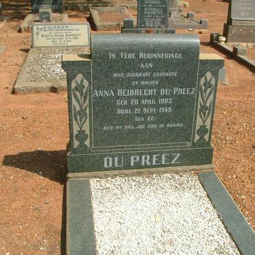 PREEZ Anna Heibrecht, du 1903-1949