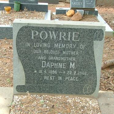 POWRIE  Daphne M. 1896-1966