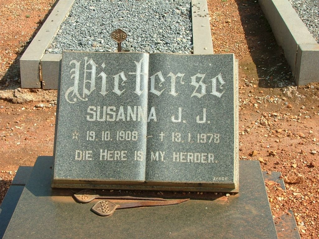 PIETERSE Susanna J.J. 1908-1978