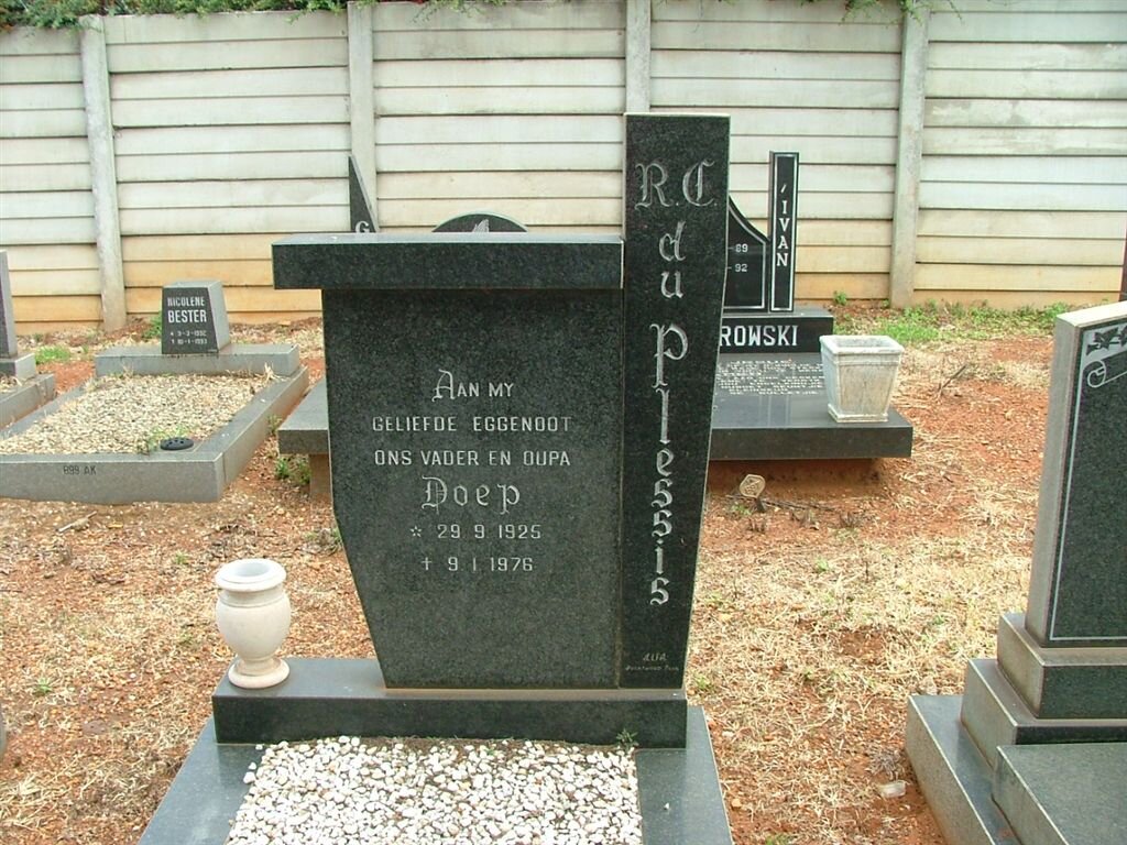 PLESSIS R.C., du 1925-1976