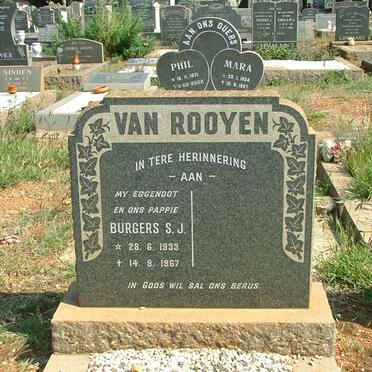 ROOYEN Burgers S.J., van 1933-1967