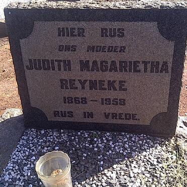 REYNEKE Judith Magarietha 1868-1958