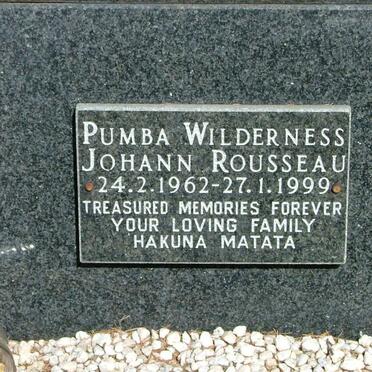 ROUSSEAU Pumba Wilderness Johann 1962-1999