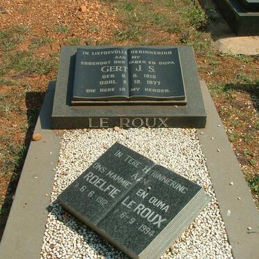ROUX Gert J.S., le 1912-1977 &amp; Roelfie 1912-1994