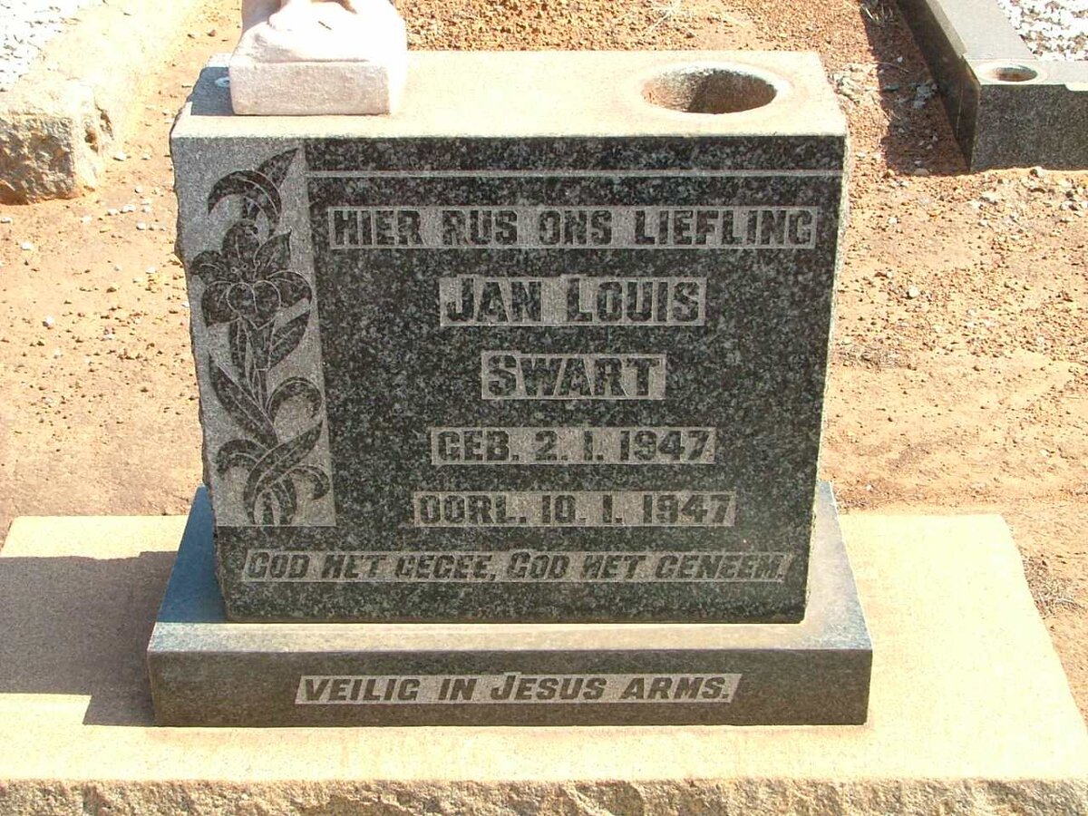 SWART Jan Louis 1947-1947