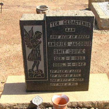 SMIT Andries Jacobus 1933-1942