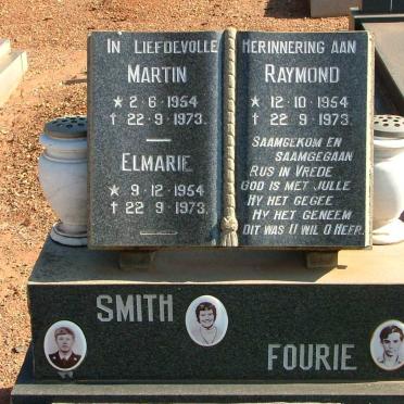 SMITH Martin 1954-1973 &amp; Elmarie 1954-1973 :: FOURIE Raymond 1954-1973