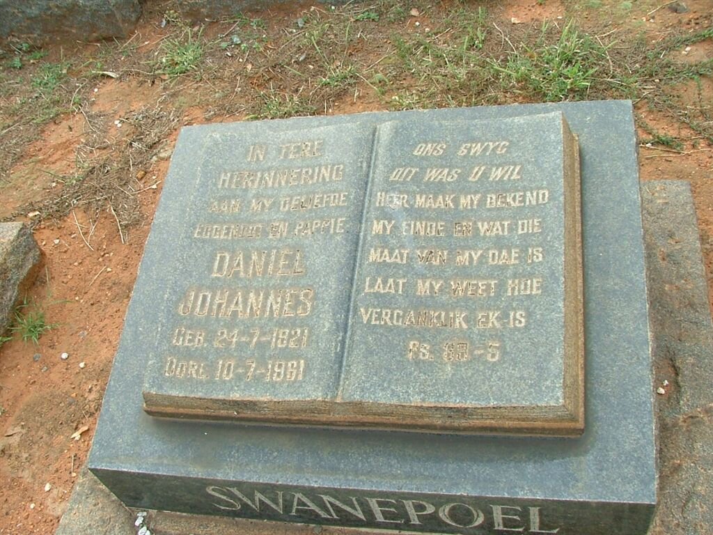 SWANEPOEL Johannes Daniel 1921-1961