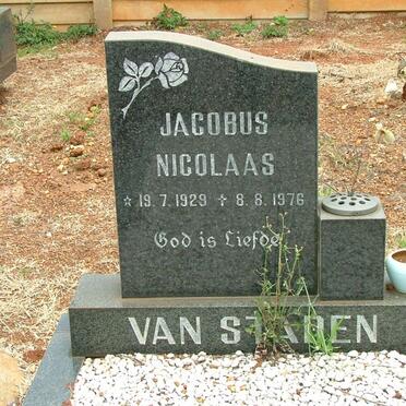 STADEN Jacobus Nicolaas, van 1929-1976