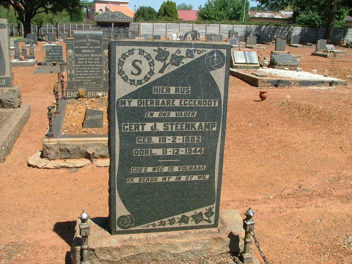 STEENKAMP Gert J. 1882-1944
