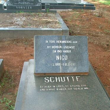 SCHUTTE Nico 1919-1977