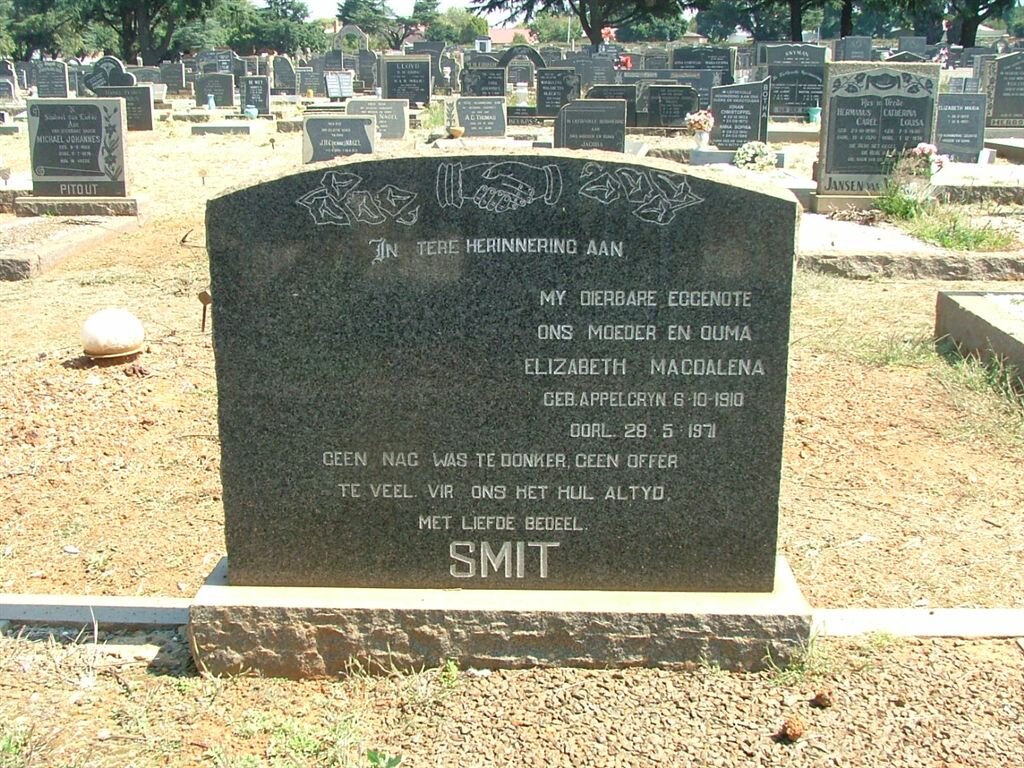 SMIT Elizabeth Magdalena 1910-1971
