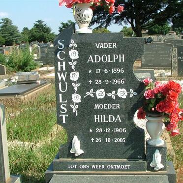 SCHWÜLST Adolph 1896-1966 &amp; Hilda 1906-2005