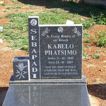 SEBAPADI Kabelo Phatsimo 2009-2009