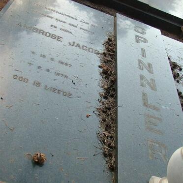 SPINNLER Ambrose Jacob 1887-1978 :: SPINNLER Aletta Johanna nee BENADE 1902-1957 