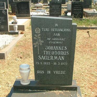 SAUERMAN Johannes Theodorus 1932-1972