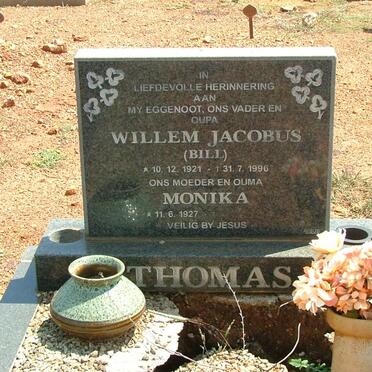 THOMAS Willem Jacobus 1921-1996 &amp; Monika 1927-