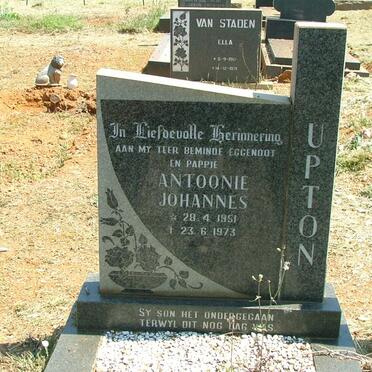 UPTON Antoonie Johannes 1951-1973