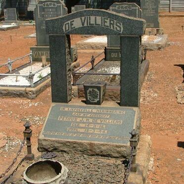 VILLIERS Petrus J.H., de 1918-1944