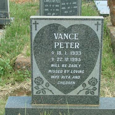 VANCE Peter 1933-1995